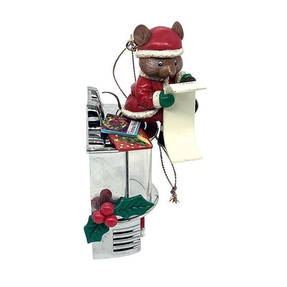 Songs For Santa House Of Lloyd Christmas Mouse Jukebox Musical Ornament TESTED - Picture 2 of 5